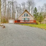 Tree-Lined Pocono Lake Home With Hot Tub And Decks!